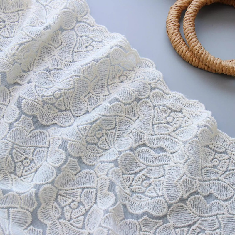 목화 스레드 수 놓은 부드러운 얇은 명주 그물 레이스  - Sewing Thread In Textile 리뷰 및 가격