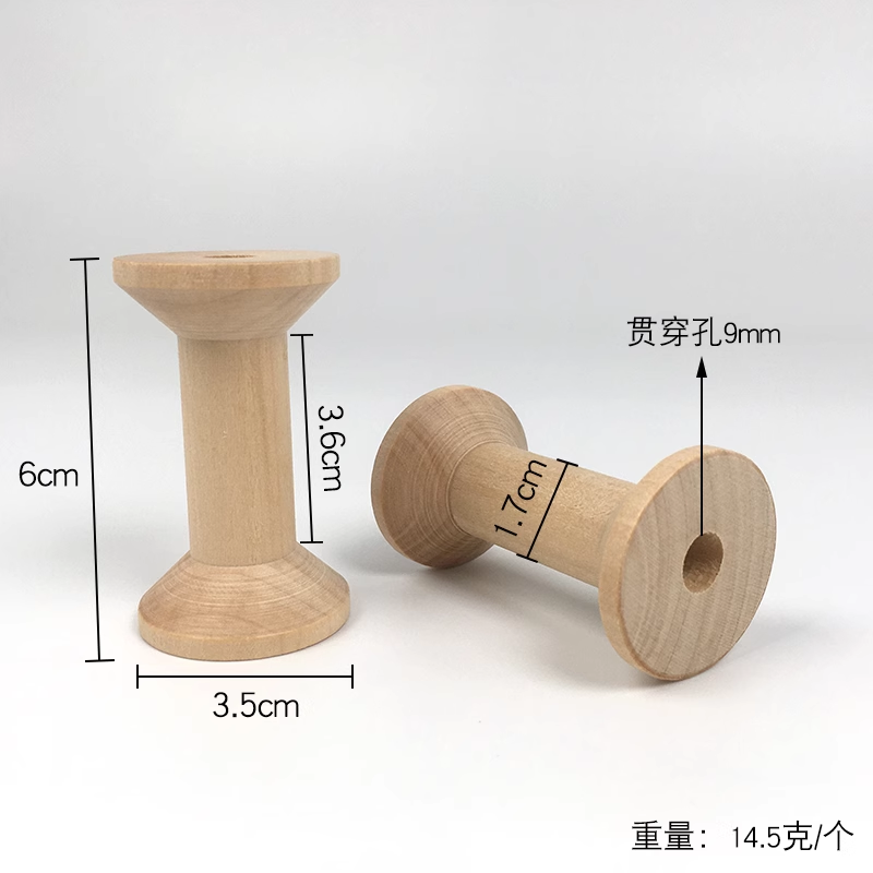 5 개/몫 60x35mm 자연 빈 나무 보빈 스풀 바느 - Thread Bobbins Empty 리뷰 및 가격