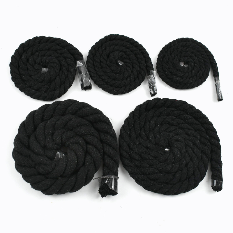 1-5M 5-20mm 블랙 3가닥 꼬임 면끈 가방 끈  - Sewing Thread In Textile 리뷰 및 가격