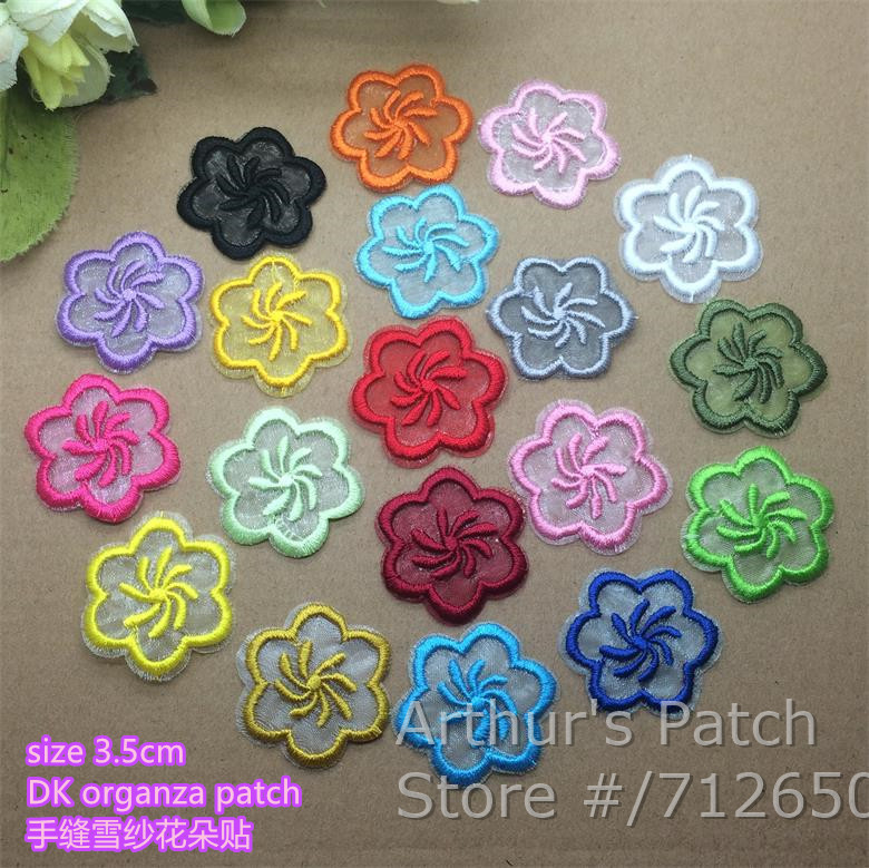 새로운 도착 10 Pcs 꽃 수 놓은 Organza 패 - Sewing Id 리뷰 및 가격