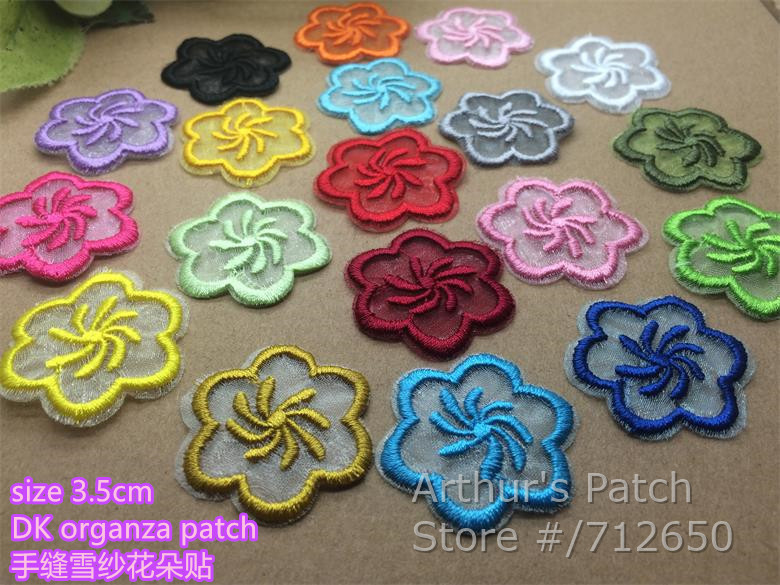 새로운 도착 10 Pcs 꽃 수 놓은 Organza 패 - Sewing Id 리뷰 및 가격