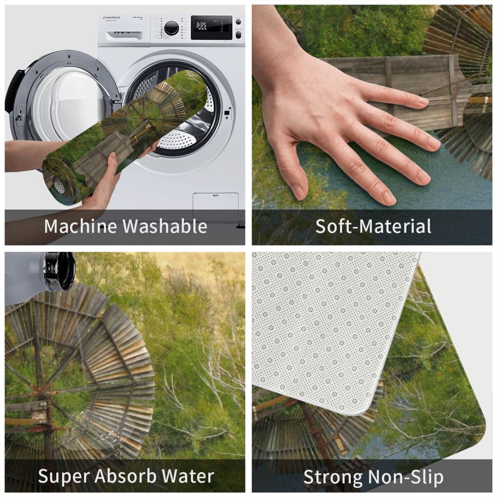 나무 풍차 카펫 매트 러그 쿠션 나무 풍차 풍차 역사적 - Century Textile & Sewing Supply Avenue C North Saskatoon Sk 리뷰 및 가격