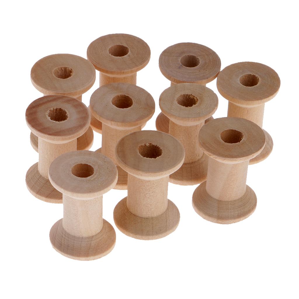 나무로 만든 빈 스풀 실 보빈, 뜨개질 기계, 코바늘  - Thread Bobbins Empty 리뷰 및 가격