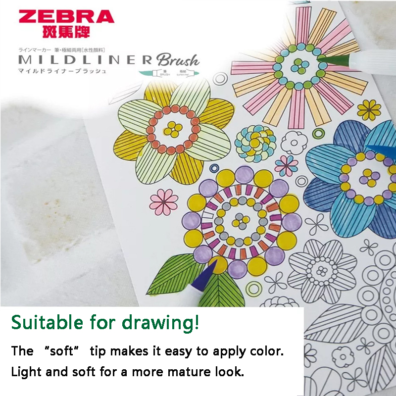 얼룩말 하이라이터 WFT8 밀드라이너 브러시 마크 펜, - Zebra Pen Mildliner 리뷰 및 가격