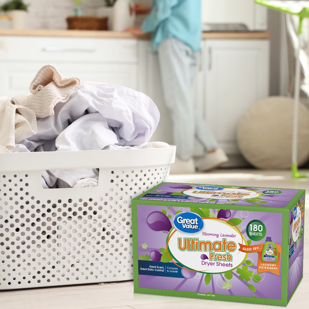 드라이어 시트 울티메이트 프레쉬 블루밍 라벤더 향 18 - Fabric Softener Sheet 리뷰 및 가격