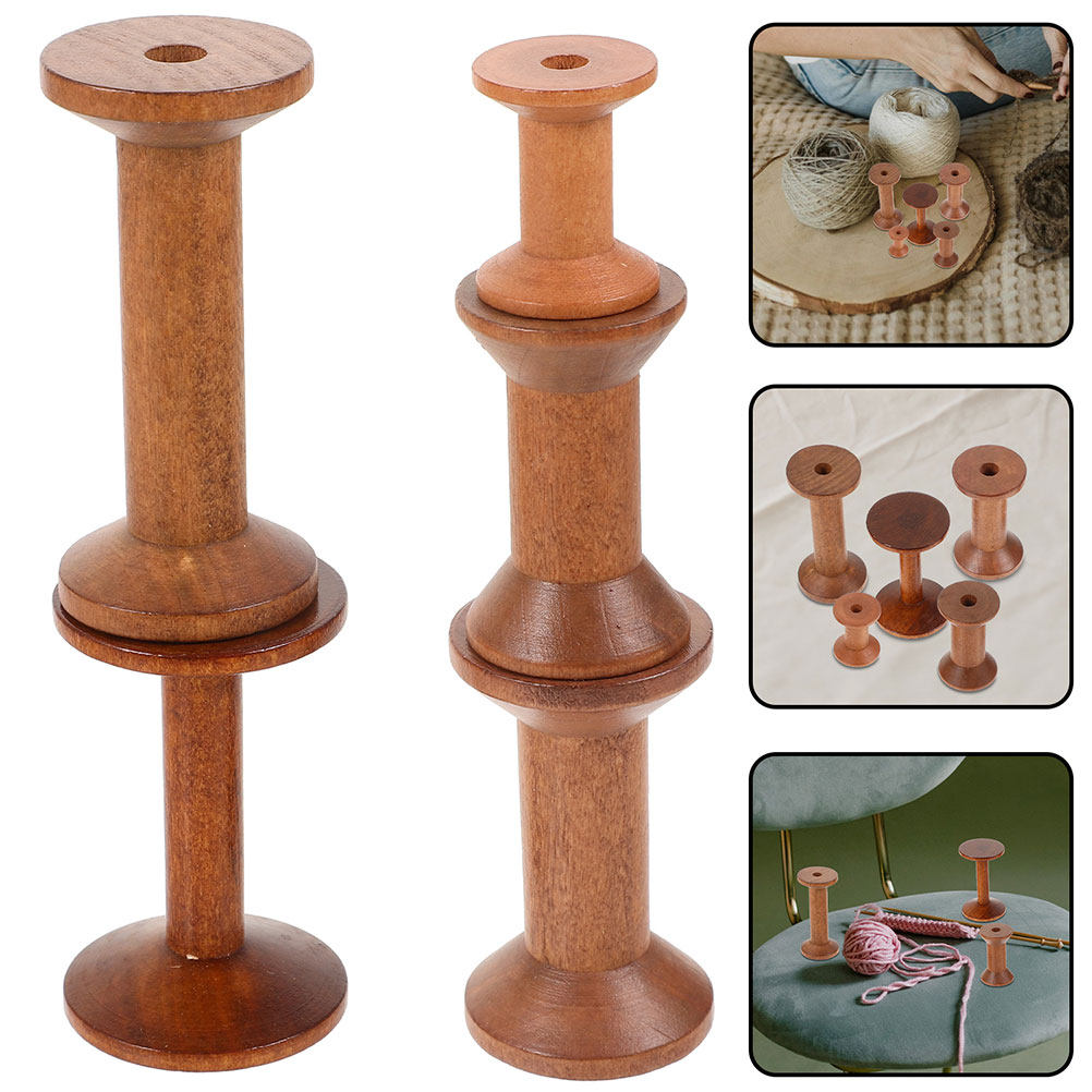 7개의 나무 실통 빈티지 나무 보빈 바느질 실 홀더 공 - Thread Bobbins Empty 리뷰 및 가격
