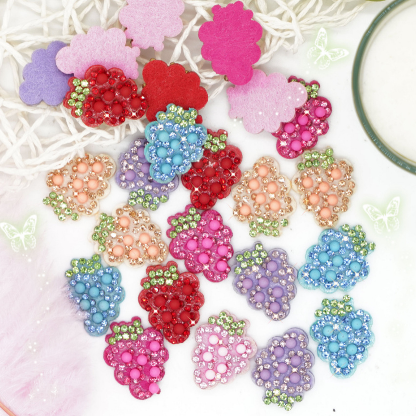 10개 포도 모양 접착식 라인스톤 패치 DIY 장식 의 - Sewing Id 리뷰 및 가격