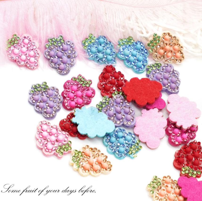10개 포도 모양 접착식 라인스톤 패치 DIY 장식 의 - Sewing Id 리뷰 및 가격