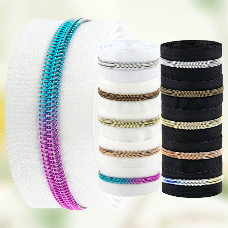 5/10/20미터 검정/흰색 지퍼 테이프 5 #   미 - Textile And Sewing Supply 리뷰 및 가격