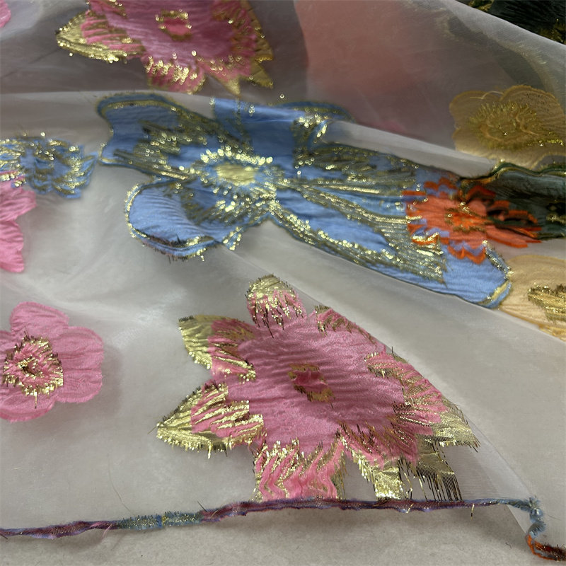 L100cm X W150cm 자카드 오간자 원단 반투명 - Sewing Thread In Textile 리뷰 및 가격