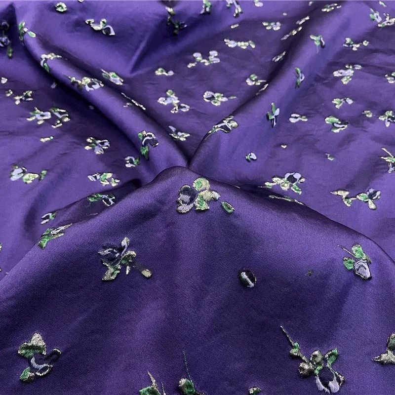 우아한 금실 3D 양각 자카드 브로케이드 직물 원사 염 - Sewing Thread In Textile 리뷰 및 가격