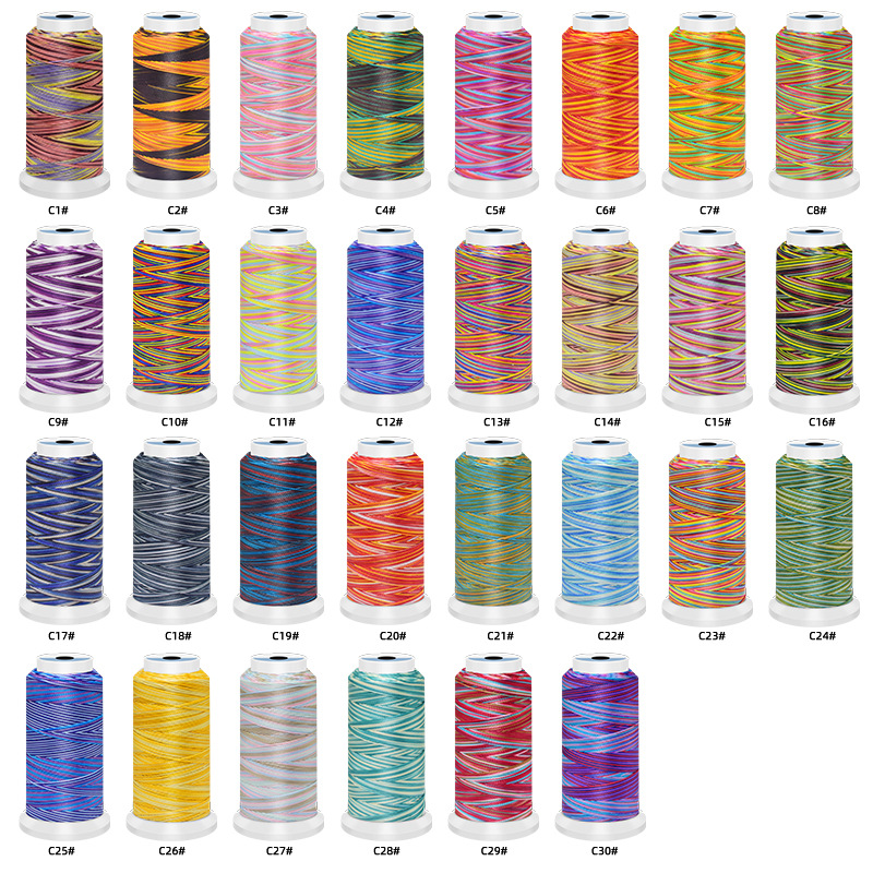 0.5/0.8/1mm 폴리 에스터 레인보우 색상 DIY - Sewing Thread In Textile 리뷰 및 가격