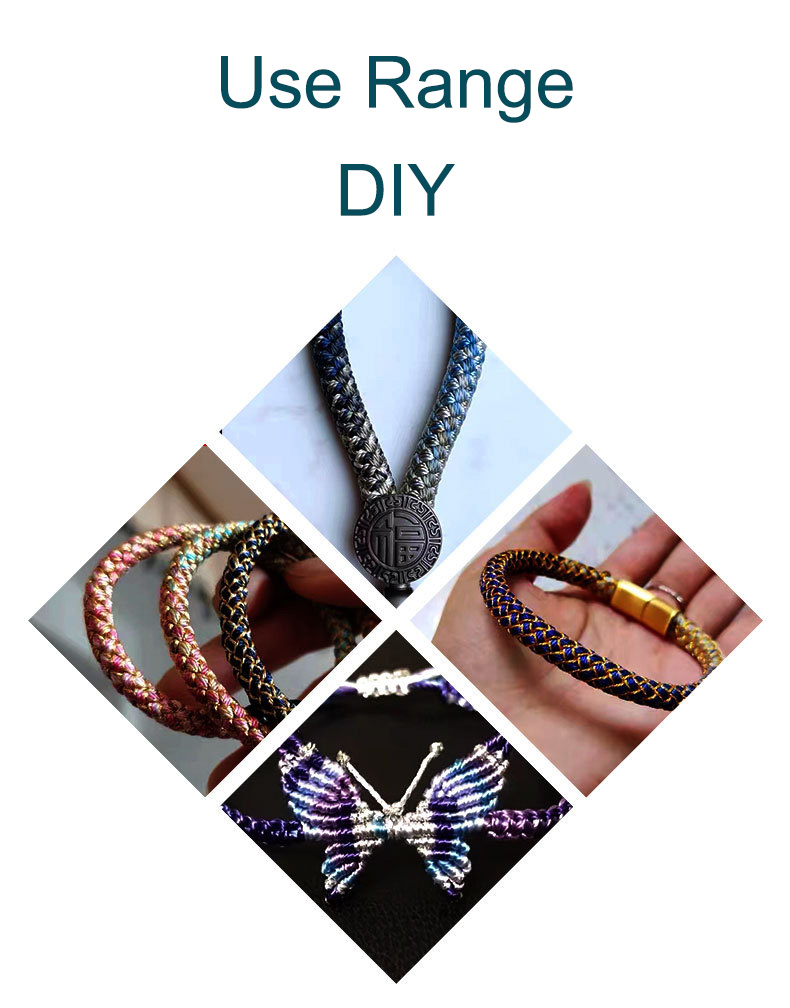 0.5/0.8/1mm 폴리 에스터 레인보우 색상 DIY - Sewing Thread In Textile 리뷰 및 가격